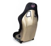 NRG Innovations - NRG Innovations FRP Bucket Seat ULTRA Edition - Medium (Black Alcantara/Gold Glitter Back) - Image 6