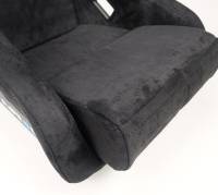 NRG Innovations - NRG Innovations FRP Bucket Seat ULTRA Edition - Medium (Black Alcantara/Gold Glitter Back) - Image 9