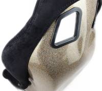 NRG Innovations - NRG Innovations FRP Bucket Seat ULTRA Edition - Medium (Black Alcantara/Gold Glitter Back) - Image 10