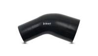 Vibrant Performance - Vibrant Performance 3.50in ID x 4in ID Gloss Black Silicone 45 Degree Transition Elbow - Image 1