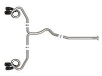 aFe Power (Advanced FLOW Engineering) - aFe Takeda 3in to 2-1/2in 304 SS Cat-Back Exhaust w/ Black Tips 22-23 Subaru WRX H4-2.4L (t) - Image 2