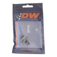 DeatschWerks - DeatschWerks 6AN Male Flare to M12 X 1.5 Male Metric Adapter (Incl Washer) - Anodized Matte Black - Image 1