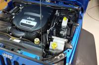 J&L Oil Separator Co - J&L 12-17 Jeep Wrangler JK 3.6L Passenger Side Oil Separator 3.0 - Clear Anodized - Image 2