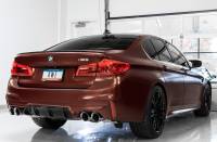 AWE Tuning - AWE 18-19 BMW F90 M5 SwitchPatch Cat-Back Exhaust- Black Diamond Tips - Image 3