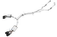 AWE Audi B9 S5 Sportback Touring Edition Exhaust - Non-Resonated (Black 102mm Tips)