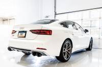 AWE Tuning - AWE Audi B9 S4 Track Edition Exhaust - Non-Resonated (Black 102mm Tips) - Image 3
