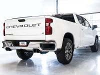 AWE Tuning - AWE 4th Gen GM 1500 5.3L 0FG Catback Split Rear Exit (w/ Bumper Cutouts) - Quad Diamond Tips - Image 2