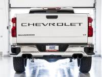 AWE Tuning - AWE 4th Gen GM 1500 5.3L 0FG Catback Split Rear Exit (w/ Bumper Cutouts) - Quad Diamond Tips - Image 3