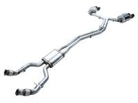 AWE Tuning - AWE 19-23 Audi C8 S6/S7 2.9T V6 AWD Touring Edition Exhaust - Diamond Black Tips - Image 16