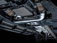 AWE Tuning - AWE 4th Gen GM 1500 6.2L 0FG Catback Split Rear Exit (w/ Bumper Cutouts) - Quad Chrome Tips - Image 13