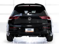 AWE Tuning - AWE MK8 Volkswagen Golf R 3in Track Edition Quad Exhaust - Diamond Black Tips - Image 4