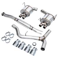 AWE Tuning - AWE Subaru STI VA / WRX GV / STI GV Sedan Touring Edition Exhaust - Chrome Silver Tip (102mm) - Image 7