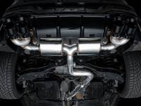 AWE Tuning - AWE MK8 Volkswagen Golf R 3in Touring Edition Quad Exhaust - Diamond Black Tips - Image 9