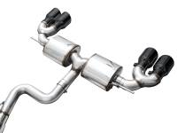 AWE Tuning - AWE MK8 Volkswagen Golf R 3in Touring Edition Quad Exhaust - Diamond Black Tips - Image 12