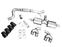 AWE Tuning - AWE MK8 Volkswagen Golf R 3in Touring Edition Quad Exhaust - Diamond Black Tips - Image 15