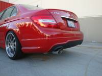 Megan Racing - Megan Racing Axle Back Exhaust System: Mercedes Benz C250 4DR only 2012-14 Burnt Roll Tip - Image 2