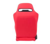 NRG Innovations - NRG Innovations Sport Seats (Pair) Type-R Cloth w/NRG Logo - Red w/Red Stitch - Image 3