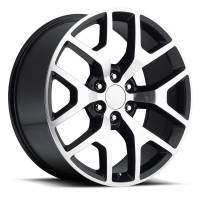 FR 44 - GMC Sierra Replica Wheel 20x9 6x5.5 ET27 78.1CB Black Machine Face