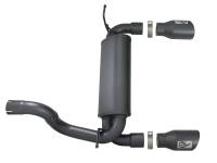 aFe Power (Advanced FLOW Engineering) - aFe Rebel Series 2.5in 409 SS Axle-Back Exhaust w/ Black Tips 2018+ Jeep Wrangler (JL) V6 3.6L - Image 3