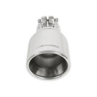 Flowmaster - Flowmaster Exhaust Tip - 4.00 In. Rolled Angle Polished Ss Fits 2.50 In. Tubing (Clamp On) - Image 7