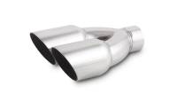 Vibrant Performance Dual 3.5in Round SS Exhaust Tip (Single Wall Angle Cut)