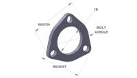 Vibrant Performance - Vibrant Performance 3-Bolt T304 SS Exhaust Flange (2.75in I.D.) - Image 1