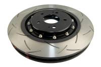 DBA 08+ EVO X Front Slotted 5000 Series 2 Piece Rotor Assembled w/ Black Hat