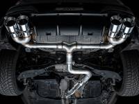 AWE Tuning - AWE MK8 Volkswagen Golf R 3in Track Edition Quad Exhaust - Chrome Silver Tips - Image 9