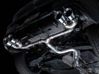 AWE Tuning - AWE MK8 Volkswagen Golf R 3in Track Edition Quad Exhaust - Chrome Silver Tips - Image 10