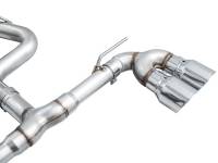 AWE Tuning - AWE MK8 Volkswagen Golf R 3in Track Edition Quad Exhaust - Chrome Silver Tips - Image 13