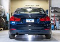AWE Tuning - AWE 13-18 BMW 320i (F30) Touring Edition Exhaust w/ Perfomance Mid Pipe - Diamond Black Tips - Image 3