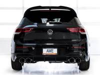AWE Tuning - AWE MK8 Volkswagen Golf R 3in Touring Edition Quad Exhaust - Chrome Silver Tips - Image 4