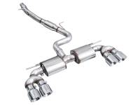 AWE Tuning - AWE MK8 Volkswagen Golf R 3in Touring Edition Quad Exhaust - Chrome Silver Tips - Image 11