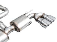 AWE Tuning - AWE MK8 Volkswagen Golf R 3in Touring Edition Quad Exhaust - Chrome Silver Tips - Image 13