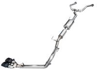 AWE Tuning - AWE 0FG Exhaust for 3rd Gen Toyota Tundra - Dual Diamond Black Tips - Image 1