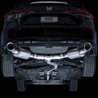 AWE Tuning - AWE 22+ Honda Civic Si/Acura Integra Touring Edition Catback Exhaust - Dual Chrome Silver Tip - Image 8