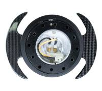 NRG Innovations - NRG Innovations Quick Release Kit Gen 3.0 - Black Body / Black Ring w/ Carbon Fiber Handles - Image 3