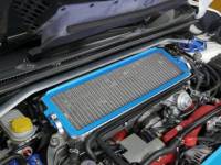 Cusco - Cusco 08-17 Impreza (GR/GV/VA) Turbo Intercooler Protection Grill Kit Blue w/Blk Mesh - Image 2