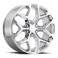 FR 59 - Chevrolet Truck Snowflake Replica Wheel 24x10 6x5.5 ET24 78.1CB Chrome