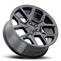 Factory Reproductions Wheels - FR 76 - Ram Truck 1500 Replica Wheel 24x10 6x5.5 ET25 77.8CB Gloss Black - Image 2