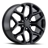 FR 59 - Chevrolet Truck Snowflake Replica Wheel 26x10 6x5.5 ET24 78.1CB Gloss Black