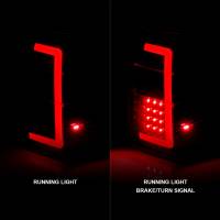 ANZO 07-17 Ford Expedition LED Taillights w/ Light Bar Black Housing Smoke Lens - Image 2