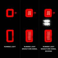 Anzo 19-21 Chevy Silverado Full LED Tailights Black Housing Clear Lens G2 (w/C Light Bars) - Image 2