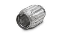 Vibrant Performance - Vibrant Performance SS Flex Coupling with Inner Braid Liner 3in inlet/outlet x 4in long - Image 1
