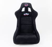 NRG Innovations - NRG Innovations FRP Bucket Seat ULTRA Edition - Large (Black Alcantara/Gold Glitter Back) - Image 1