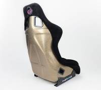 NRG Innovations - NRG Innovations FRP Bucket Seat ULTRA Edition - Large (Black Alcantara/Gold Glitter Back) - Image 4