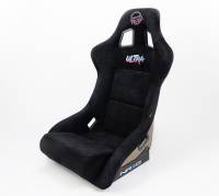 NRG Innovations - NRG Innovations FRP Bucket Seat ULTRA Edition - Large (Black Alcantara/Gold Glitter Back) - Image 8