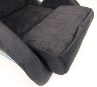 NRG Innovations - NRG Innovations FRP Bucket Seat ULTRA Edition - Large (Black Alcantara/Gold Glitter Back) - Image 9