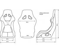 NRG Innovations - NRG Innovations FRP Bucket Seat ULTRA Edition - Large (Black Alcantara/Gold Glitter Back) - Image 11