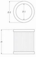 BMC FILTERS - BMC 10-15 Audi A6 (4G2/4G5/4GC/4GD) 2.8 FSI Replacement Cylindrical Air Filter - Image 2